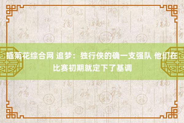插菊花综合网 追梦：独行侠的确一支强队 他们在比赛初期就定下了基调
