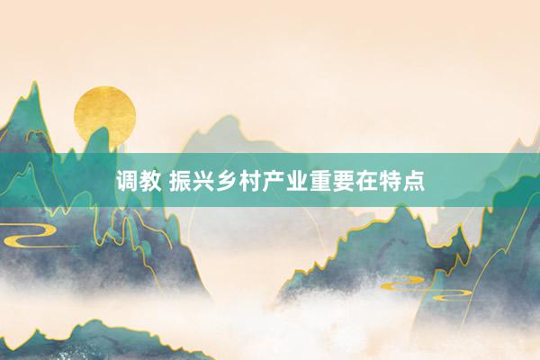 调教 振兴乡村产业重要在特点