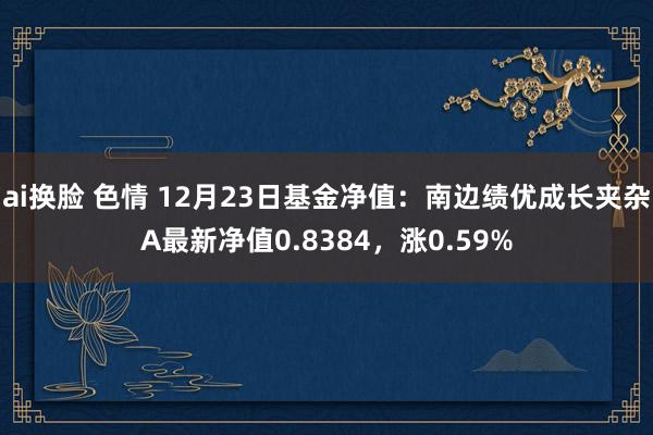 ai换脸 色情 12月23日基金净值：南边绩优成长夹杂A最新净值0.8384，涨0.59%