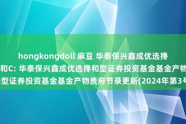 hongkongdoll 麻豆 华泰保兴鑫成优选搀和A,华泰保兴鑫成优选搀和C: 华泰保兴鑫成优选搀和型证券投资基金基金产物贵府节录更新(2024年第3号)