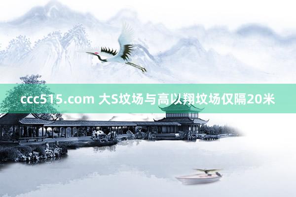 ccc515.com 大S坟场与高以翔坟场仅隔20米