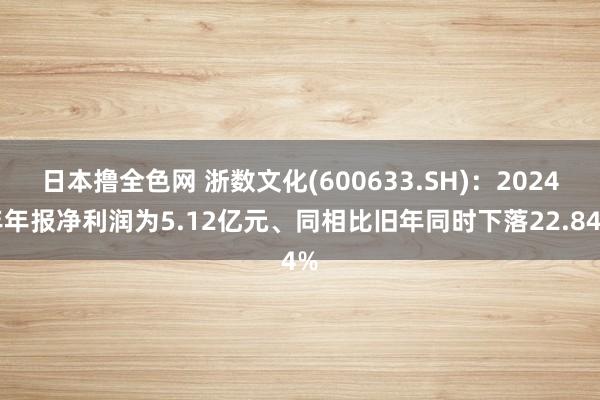 日本撸全色网 浙数文化(600633.SH)：2024年年报净利润为5.12亿元、同相比旧年同时下落22.84%