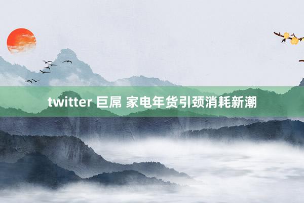 twitter 巨屌 家电年货引颈消耗新潮