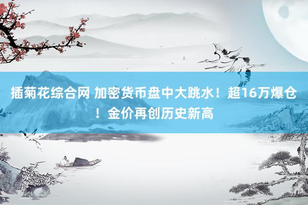 插菊花综合网 加密货币盘中大跳水！超16万爆仓！金价再创历史新高
