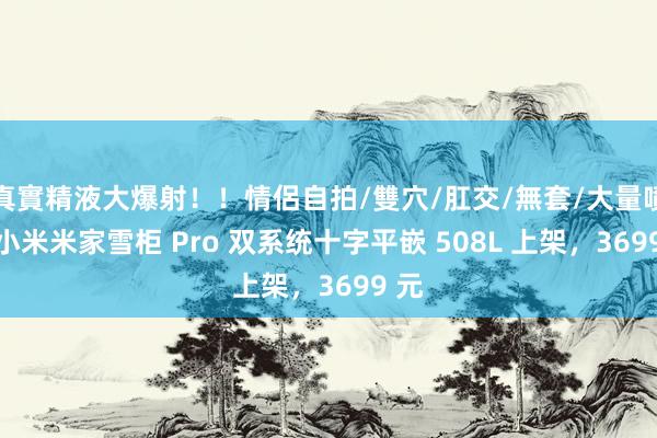 真實精液大爆射！！情侶自拍/雙穴/肛交/無套/大量噴精 小米米家雪柜 Pro 双系统十字平嵌 508L 上架，3699 元