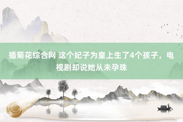插菊花综合网 这个妃子为皇上生了4个孩子，电视剧却说她从未孕珠