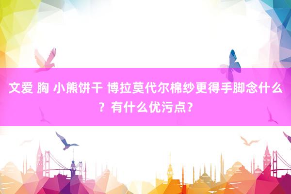 文爱 胸 小熊饼干 博拉莫代尔棉纱更得手脚念什么？有什么优污点？