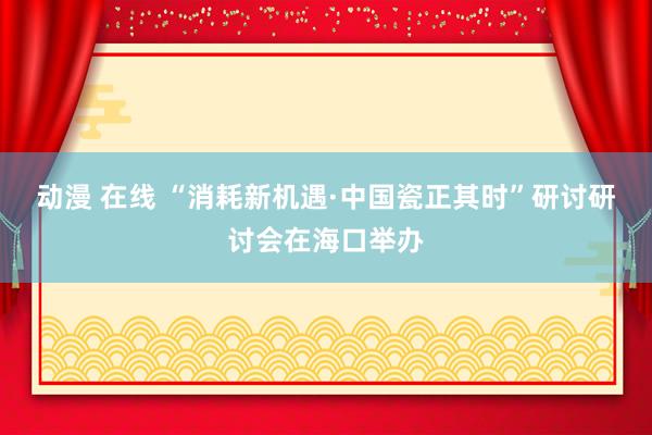 动漫 在线 “消耗新机遇·中国瓷正其时”研讨研讨会在海口举办